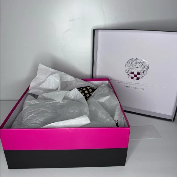 Vince Camuto Brisshel Sandal Blk/Natural Wedge Sandal NWT Size 6.5M - Picture 7 of 7